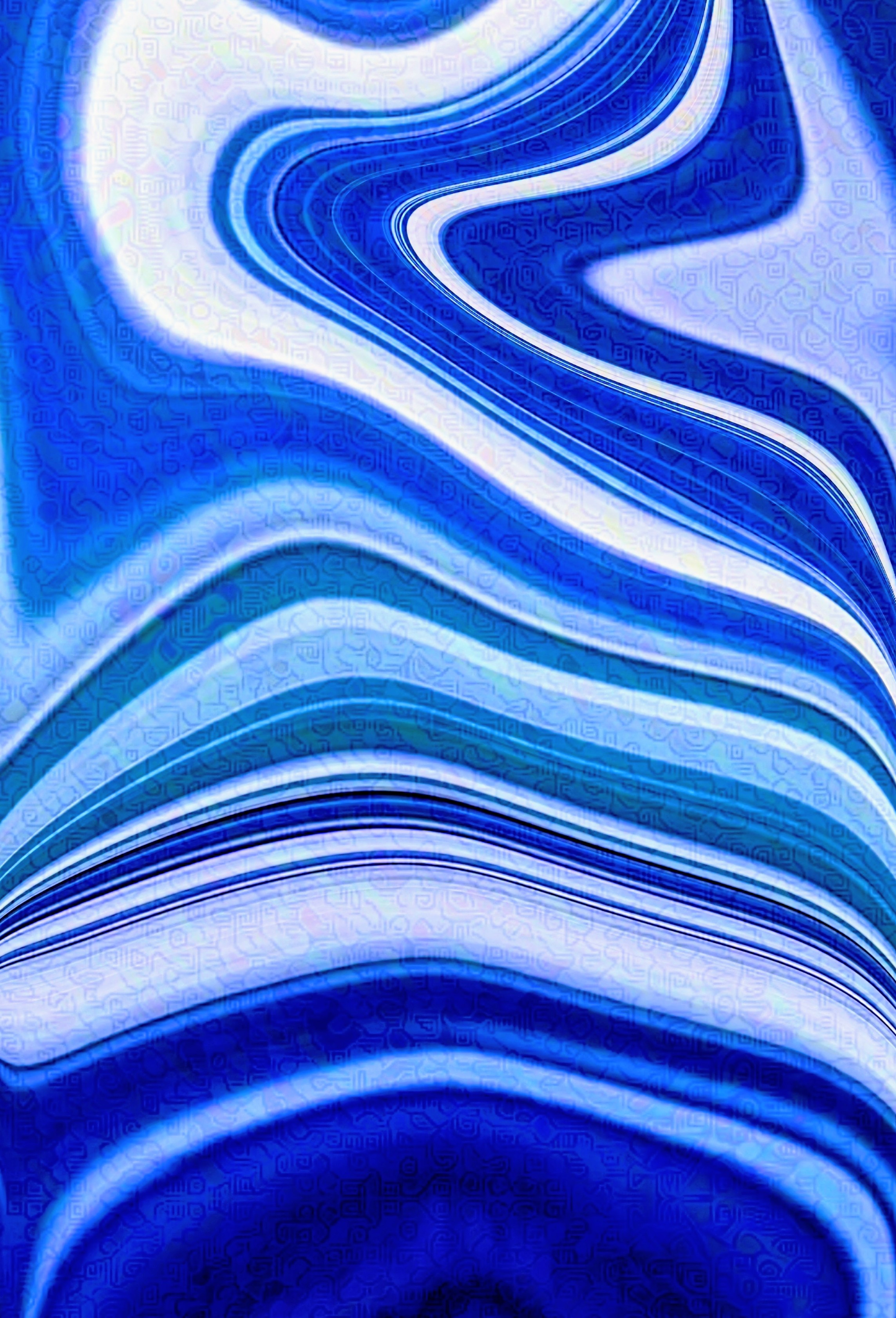 Cobalt Continuum - digital abstract artwork by Chris Broussard